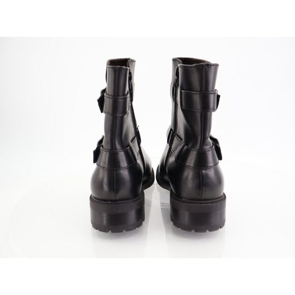 Boc Born Womens Camile Block Heel Booties Moto Size 9.5 Black Faux Leather Boot - Picture 4 of 10